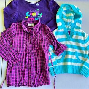 3 Tops, 5/6 yrs Girls